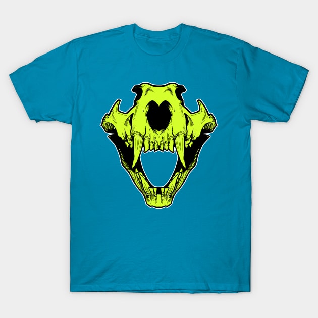 Tiger Skull T-Shirt by CupidsArt - TP